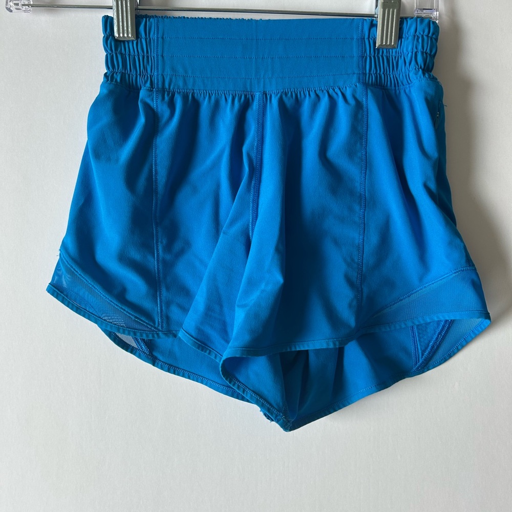 Lululemon Poolside Blue 4’ Inseam Hotty Hots